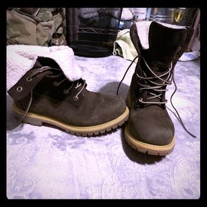 Timberland fleece teddy boots